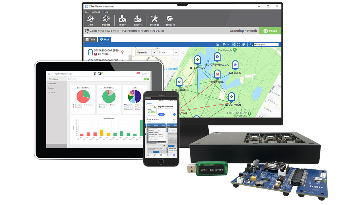 Digi XBee solution and tools